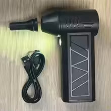 Soplador de aire Turbo Jet con boquilla intercambiable y cable USB de carga incluido