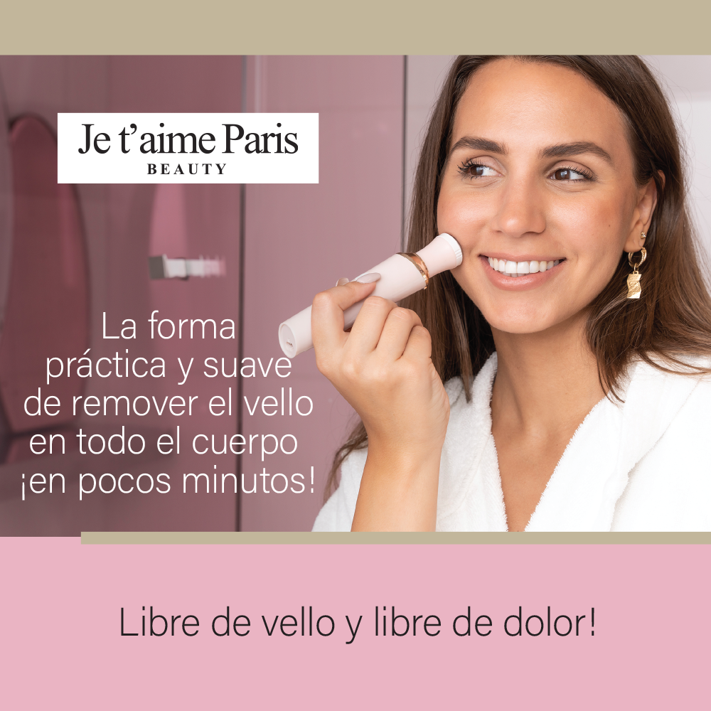 Depiladora Je T'aime Paris apta para uso en ducha Wet & Dry